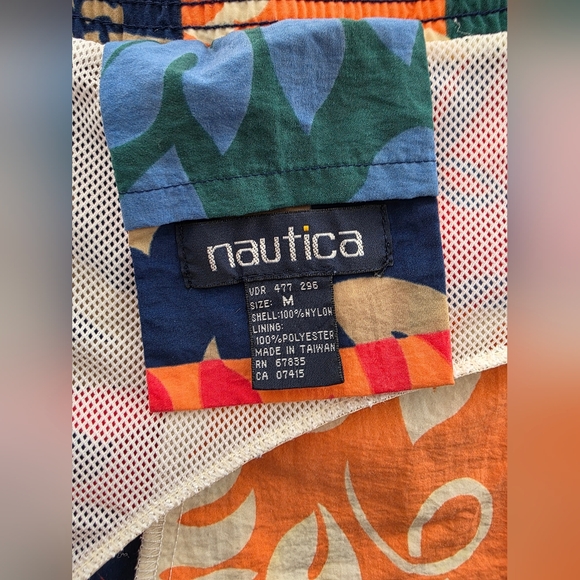 Vibrant Retro Y2K Tropical Patchwork Floral Swim Trunks - Dopamine Dressing - Picture 7 of 13